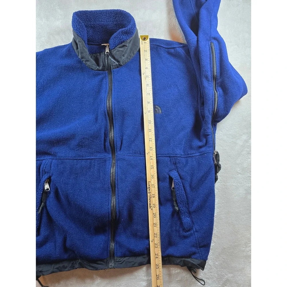 Vintage The North‎ Face Fleece Jacket Mens M Blue Full Zip Season 17 90s *Read